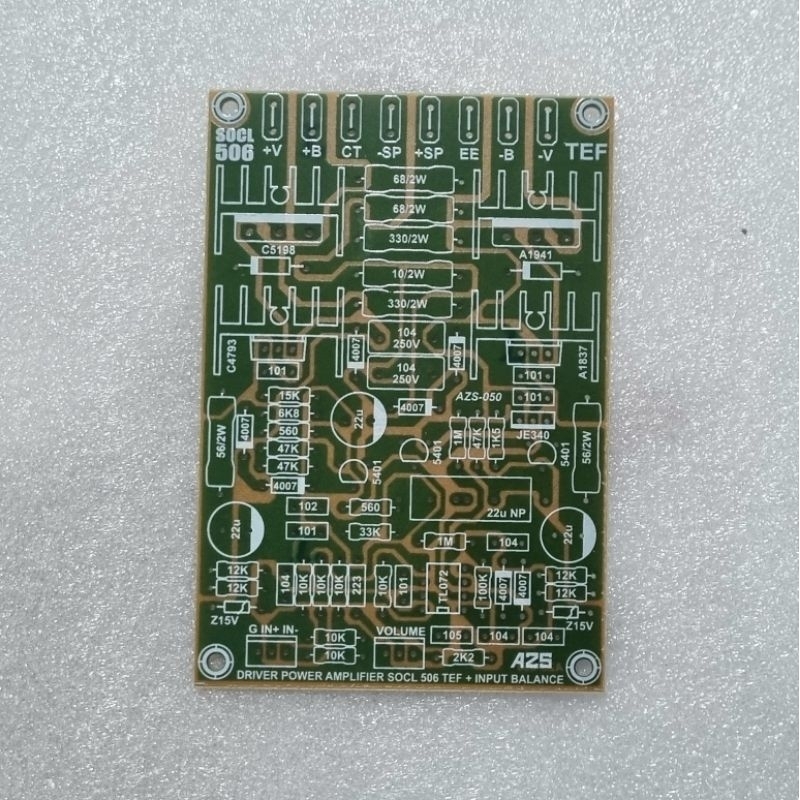 PCB Power Amplifier SOCL 506 TEF Plus Input Balance