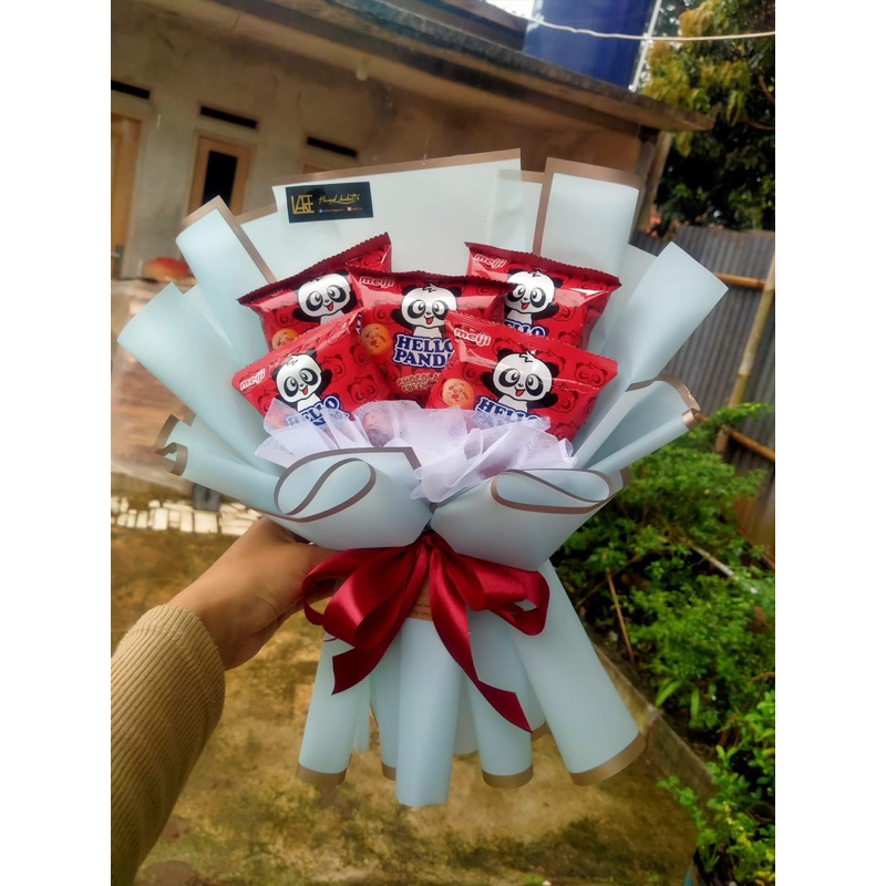 

BUKET WISUDA | BUKET SNACK | buket hello panda | buket murah | buket simpel