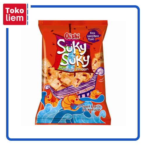 

Oishi Snack Suky Suky Udang Manis Pedas 60g