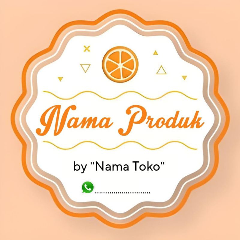 

(Minimal order 100 buah) STIKER TEMPEL KEMASAN PRODUK MAKANAN / CEMILAN / SNACK