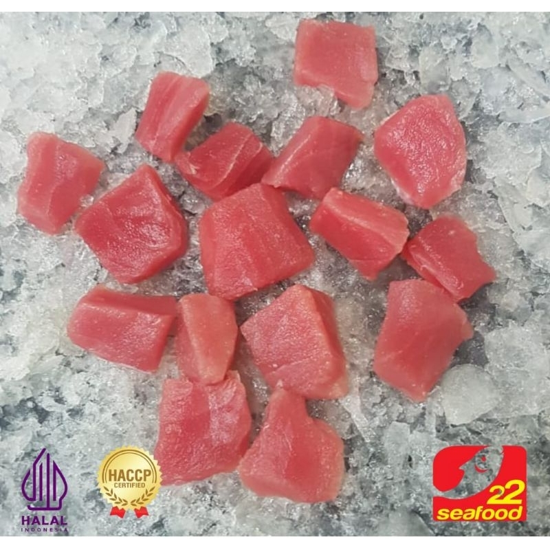 

Tuna Scrape Meat 500 gram / Daging Trimmed Tuna / Seafood 22