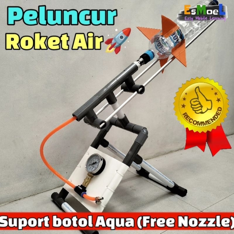 Peluncur Roket Air Suport Botol Aqua ( Free Nozzle)