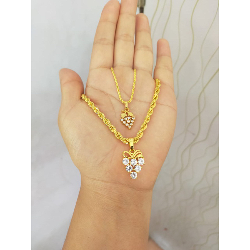 kalung tambang besar dan kecil