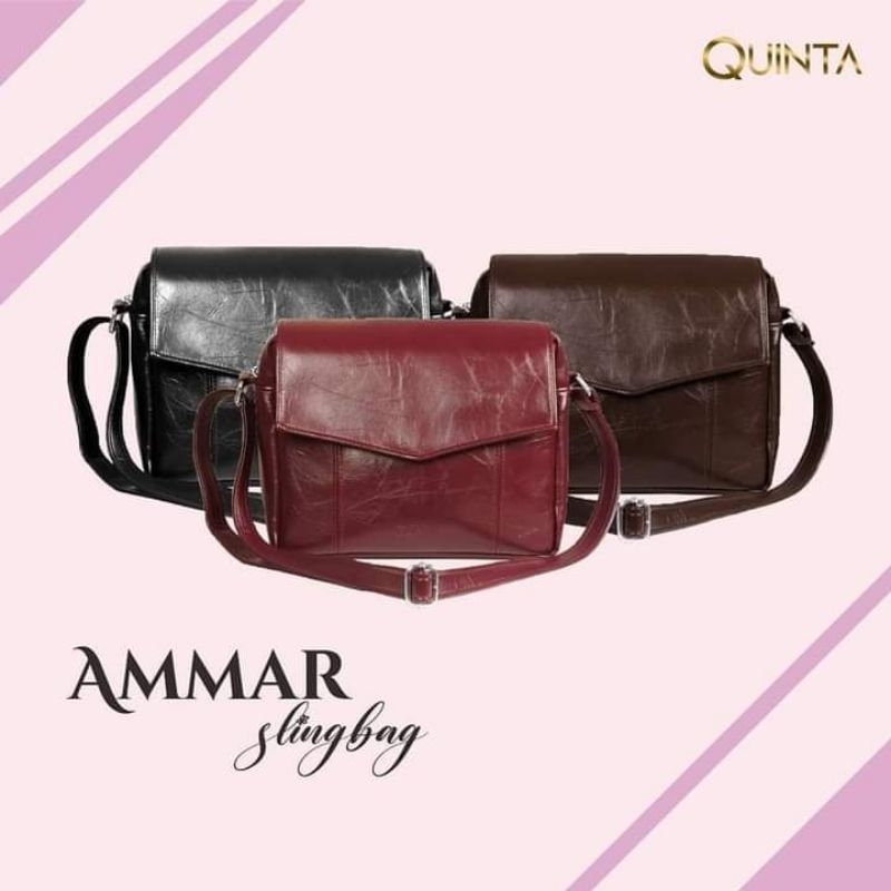 tas quinta tas kerj tas kantor ammar slingbag tas quinta original