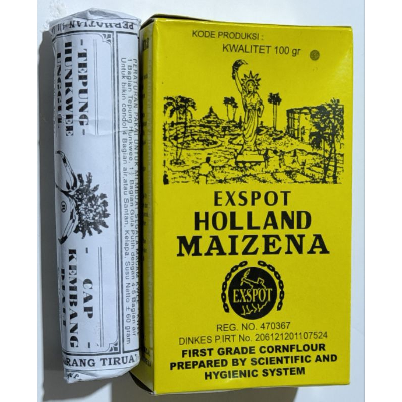 

maizena exspot holland berat 100gr corn starch. tepung hunkwee unggul Cirebon