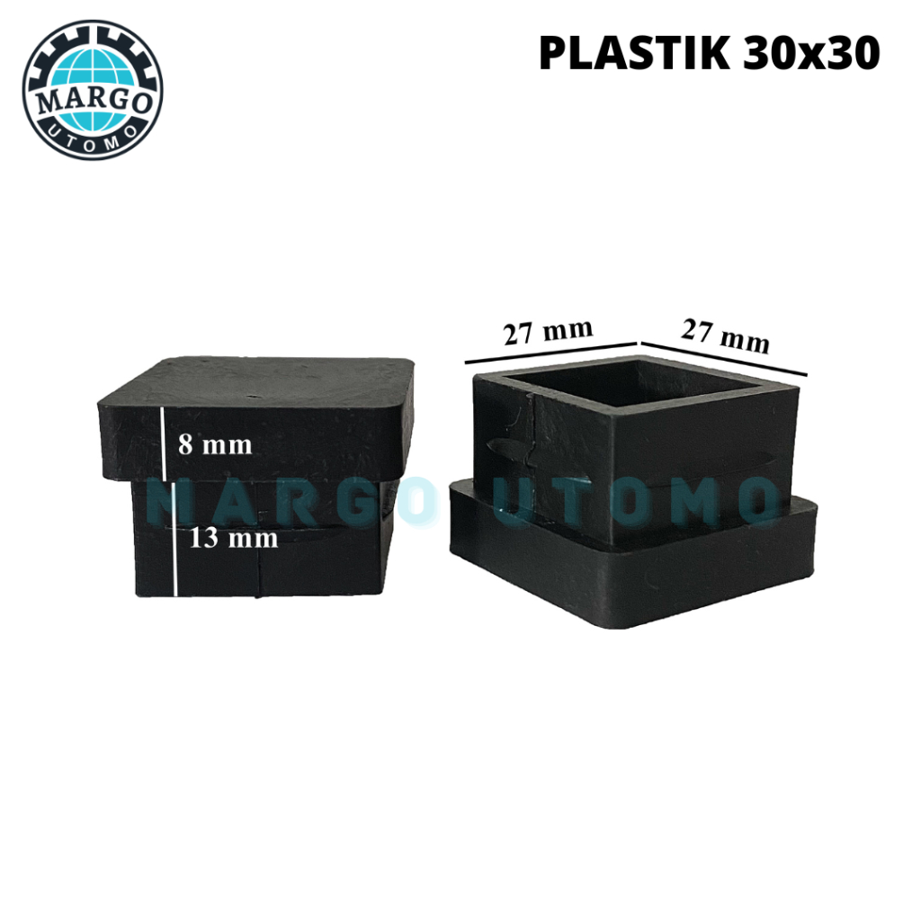Plastik Kaki Kursi Meja Hollow Holo 3x3 30x30 Besi Tebal 1,5 mm