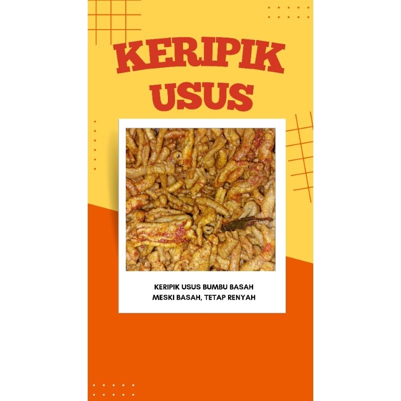 

KERIPIK USUS PEDAS BUMBU BASAH