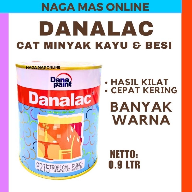 DANALAC CAT MINYAK KAYU BESI 1 LTR / CAT KAYU BESI CAT PAGAR JENDELA
