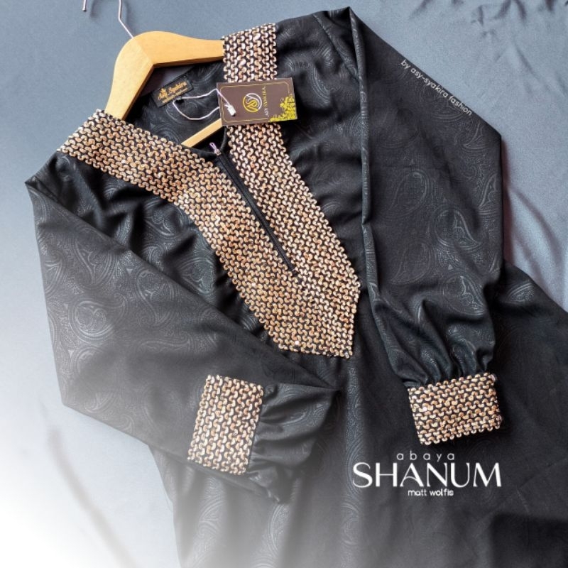 ABAYA SHANUM | ABAYA SAUDI BORDIR BY ASY-SYAKIRA FASHION TEMBORO