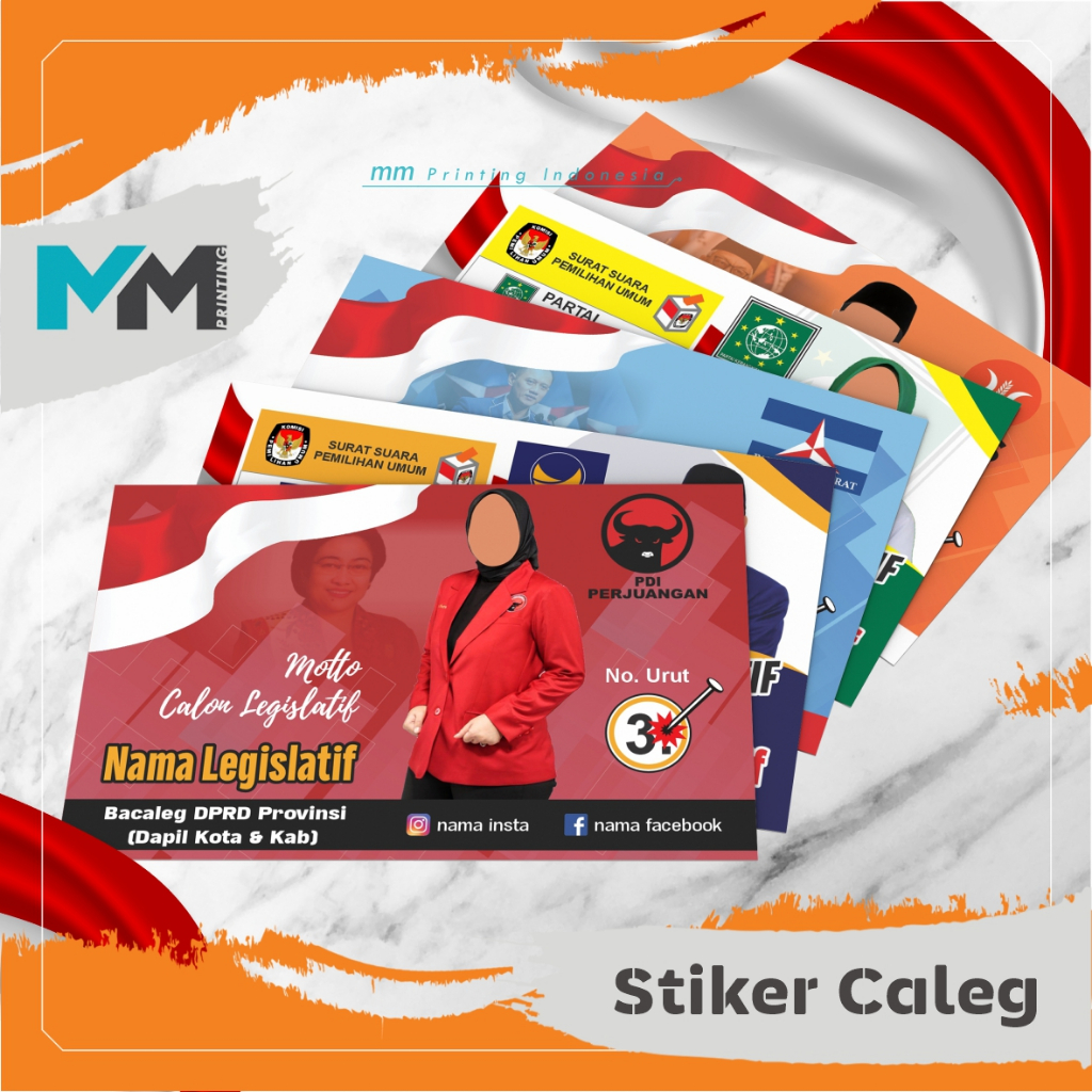 

Stiker Caleg/Stiker kampanye caleg/Stiker pemilu/Stiker partai/Stiker dapil[Untuk harga REAL silahkan cek di dalam ya ya Ka]