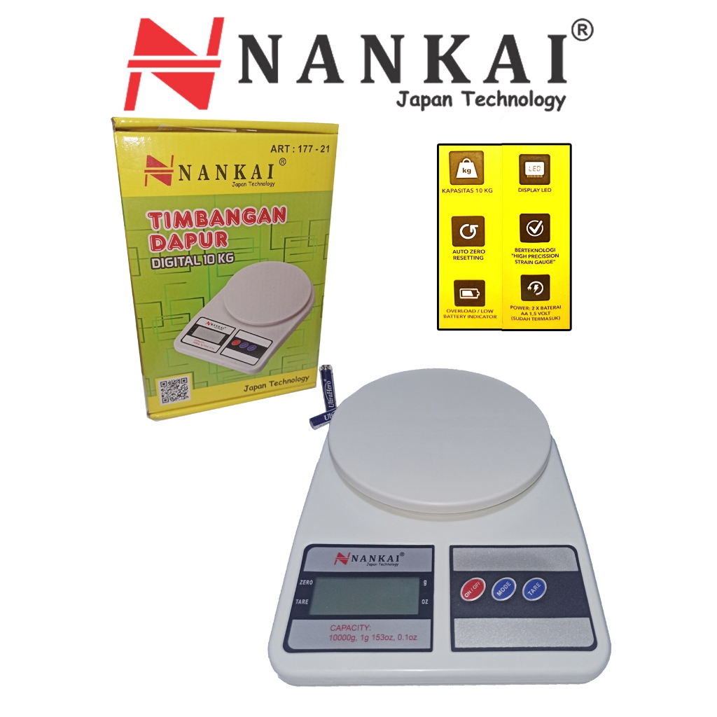 Timbangan duduk digital 10 kg Nankai