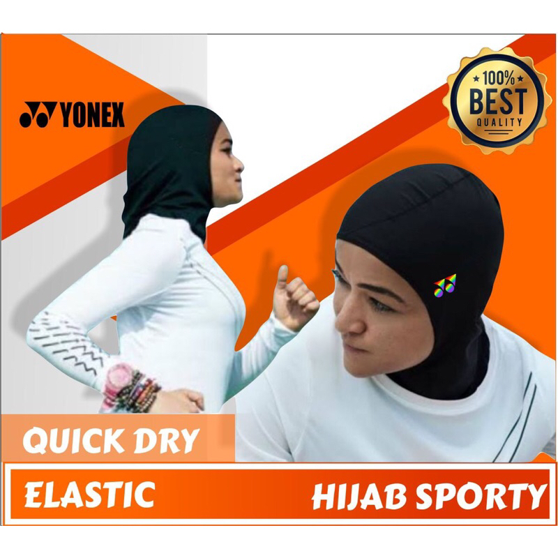 hijab olahraga badminton voli - kerudung instan hijab olahraga sporty volly bulutangkis