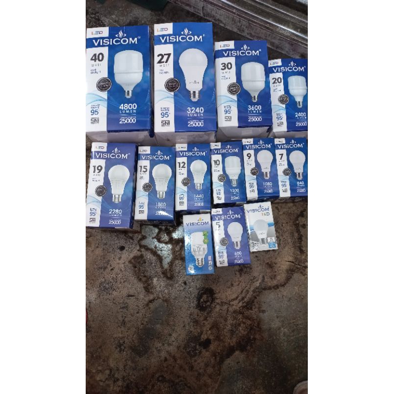 Led Visicom 40watt-30watt-27watt-20watt-19watt-15watt-12watt-10watt-9watt-8watt-7watt-5watt-3watt