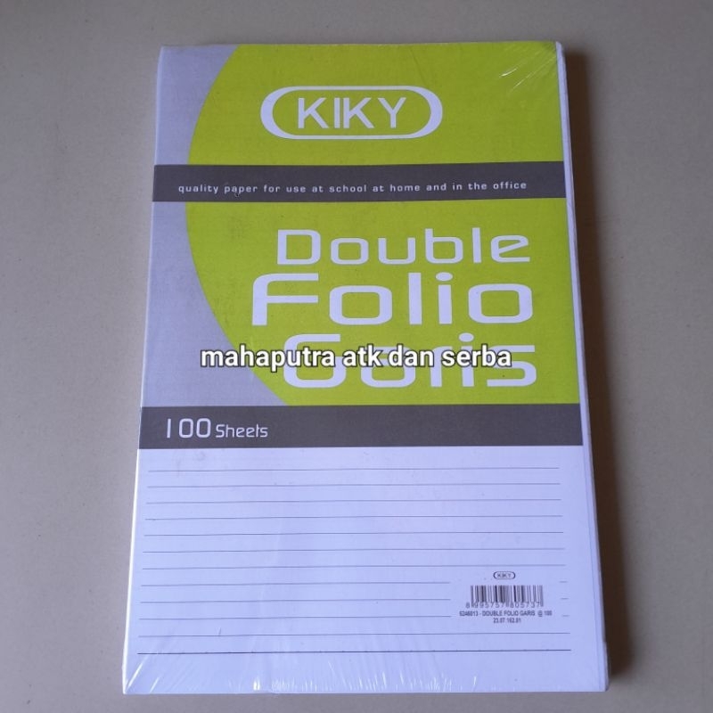 

Kertas Folio Garis isi 100 Murah Grosir Kertas Double Folio 100 Kiky