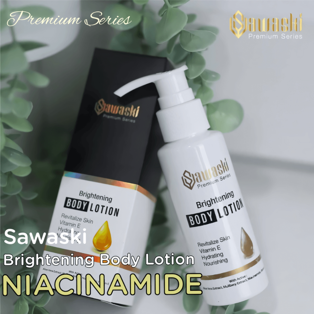 Lotion Pemutih Badan Sawaski Body Serum Lotion Spf Brightening Whitening Body Care