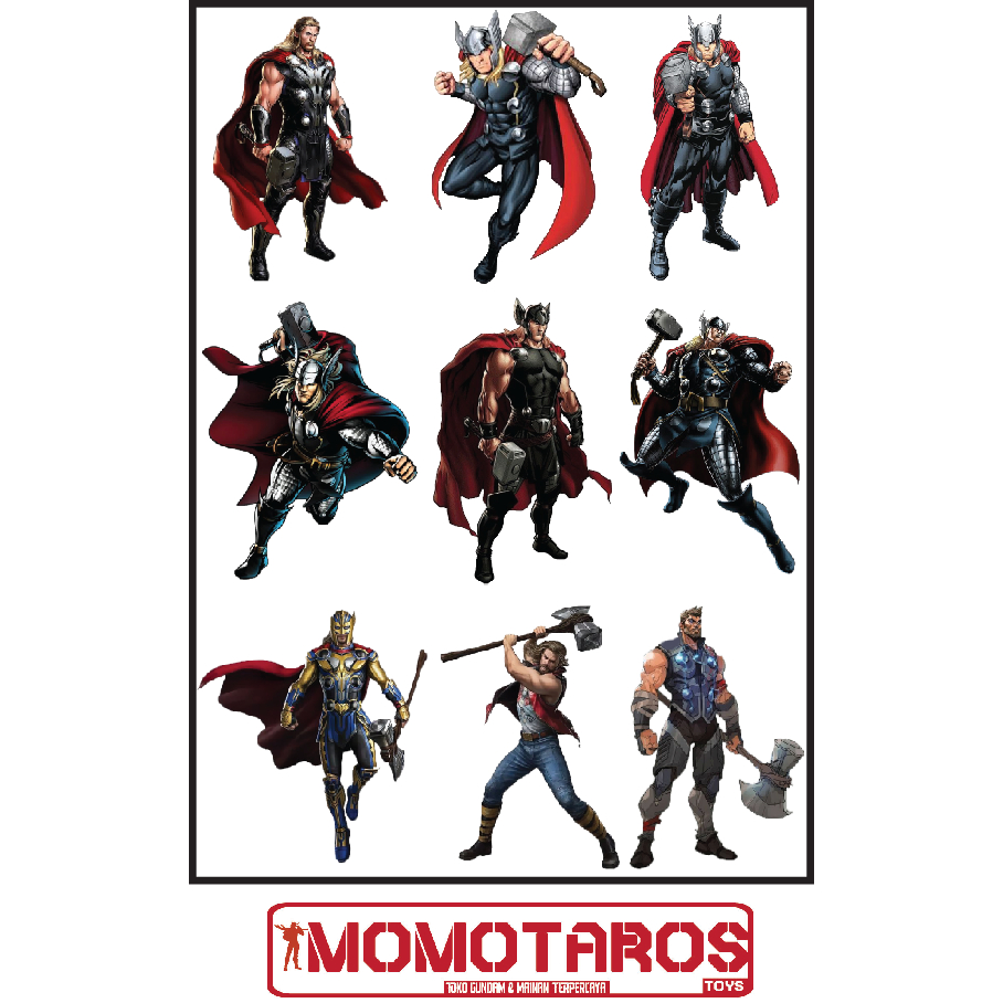 

Sticker murah antiair transparan Thor Loki solo Marvel 1 pc