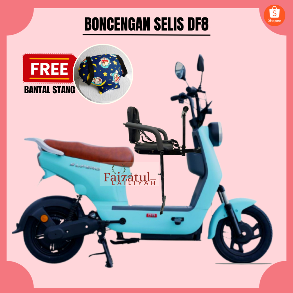 Boncengan Anak Sepeda Listrik DF8 Kursi Boncengan Anak Sepeda Listrik Depan uwinfly DF8/DF8S/T3S/N9