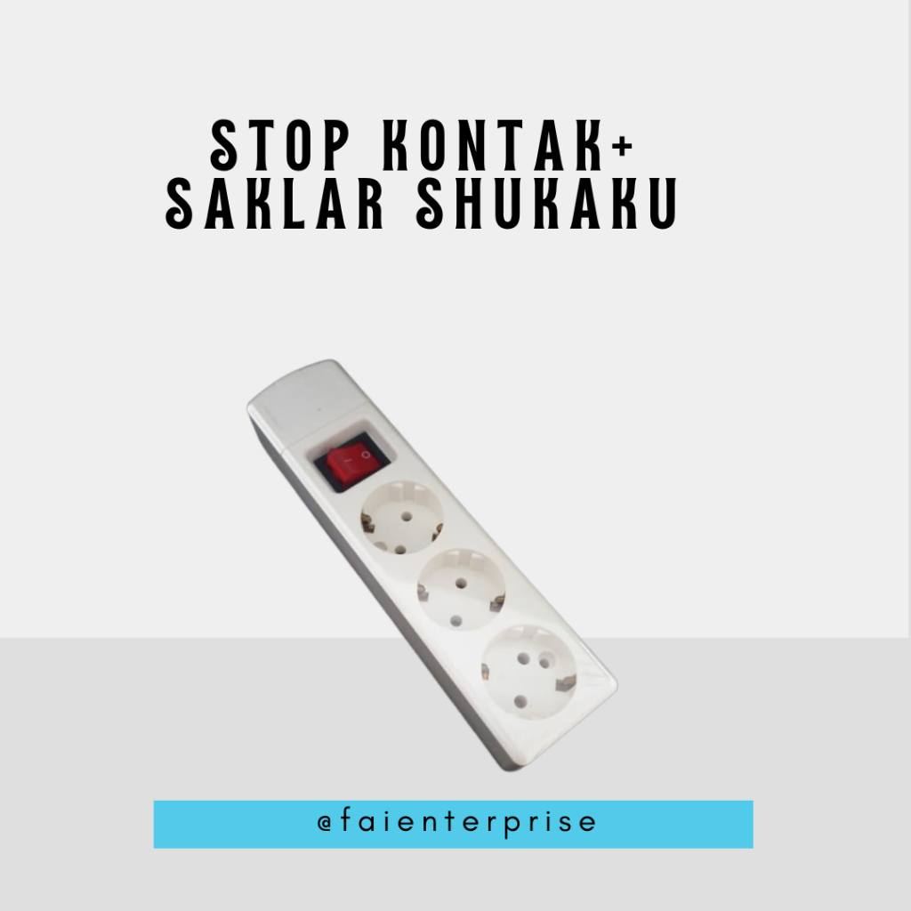 Stop Kontak+Saklar 3, 4, 5 Lubang Shukaku