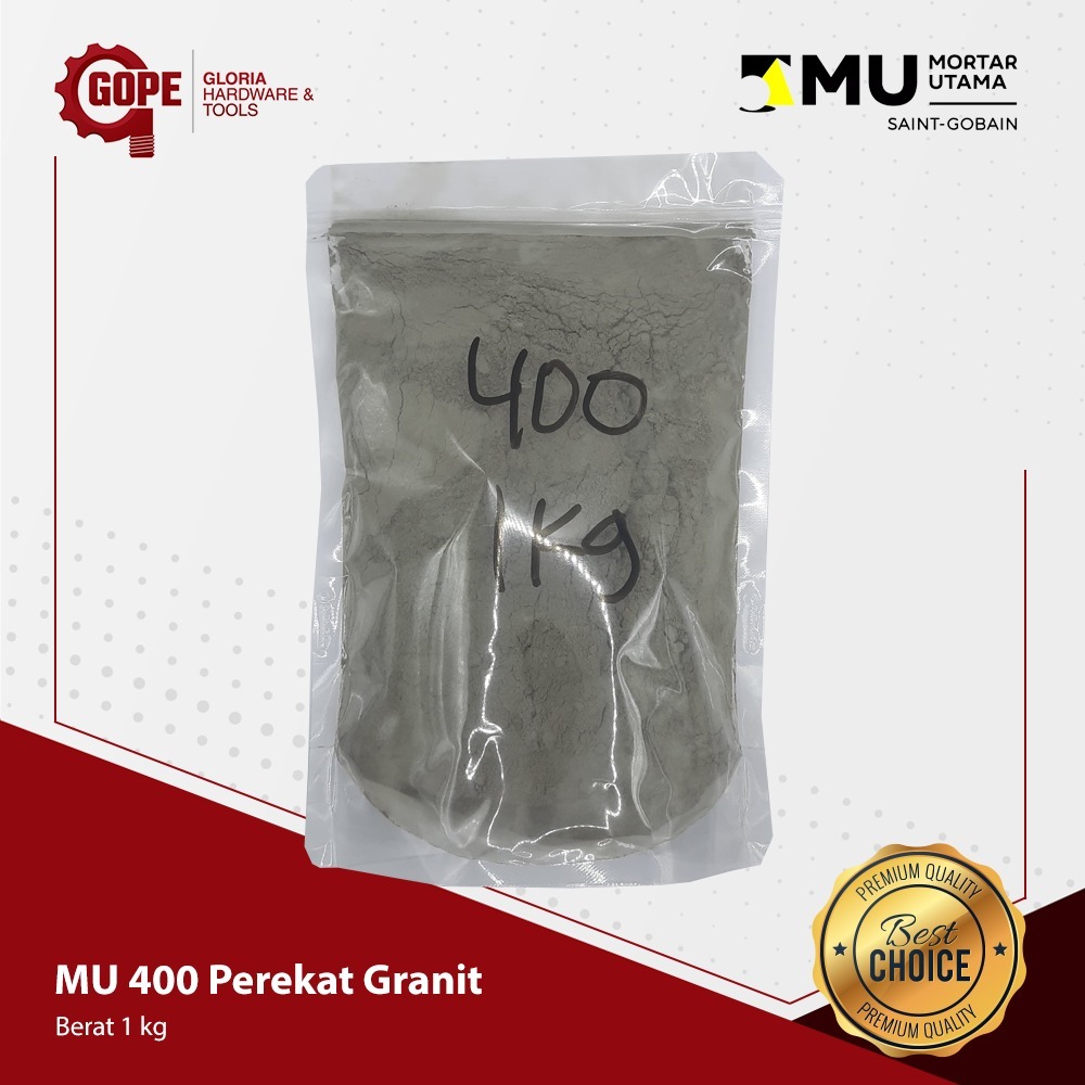 Mu 400 Mortar Utama Semen Pasang Keramik Granit Kemasan 1 Kg