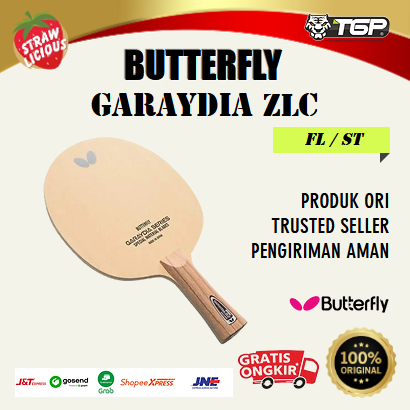 Bat/Bet Blade Kayu Tenis Meja Pingpong Butterfly Garaydia ZLC Ori Impor Murah