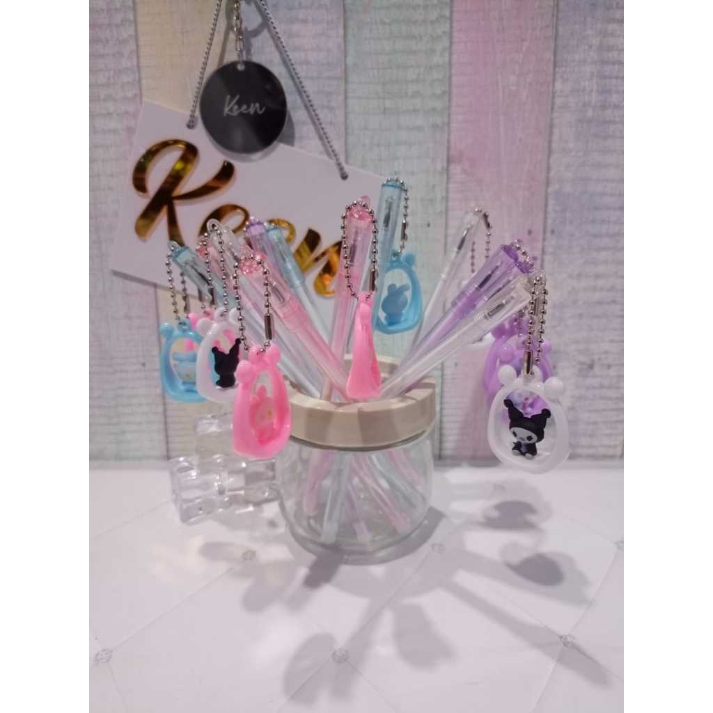 

PENA BALLPEN PEN GEL motif gantung AYUNAN SANRIO 1BUAH PULPEN