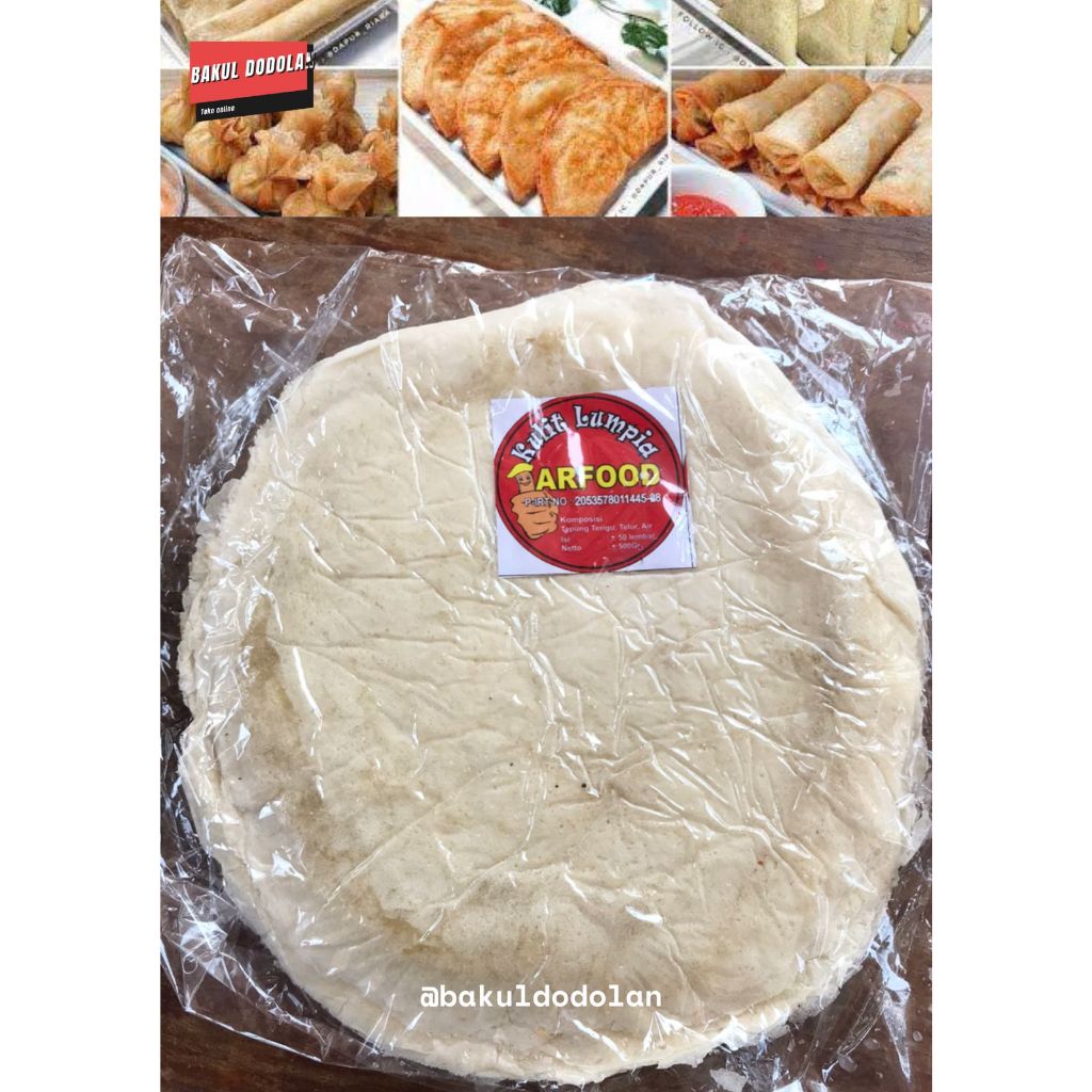 

Kulit Lumpia "ARFOOD" 18 cm / Homemade / Kulit LumpiaMURAH/ ISI 50PCS/FROZENFOODMURAH