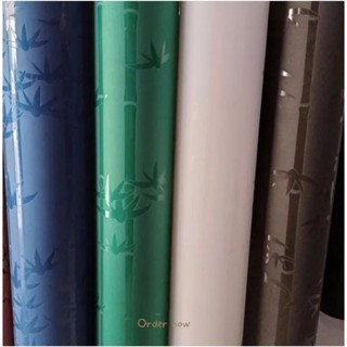 Fiber Pagar Plastik / Penutup Pagar Plastik Motif Bambu