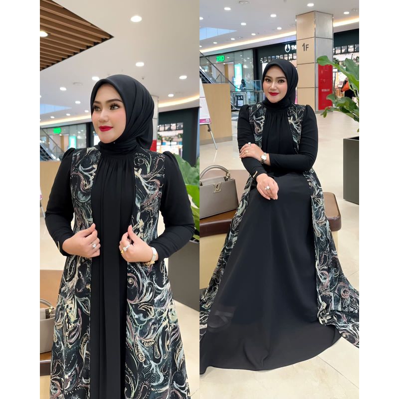 IRNA Emerald Gamis Dress wanita terbaru Inara by irna Emerald
