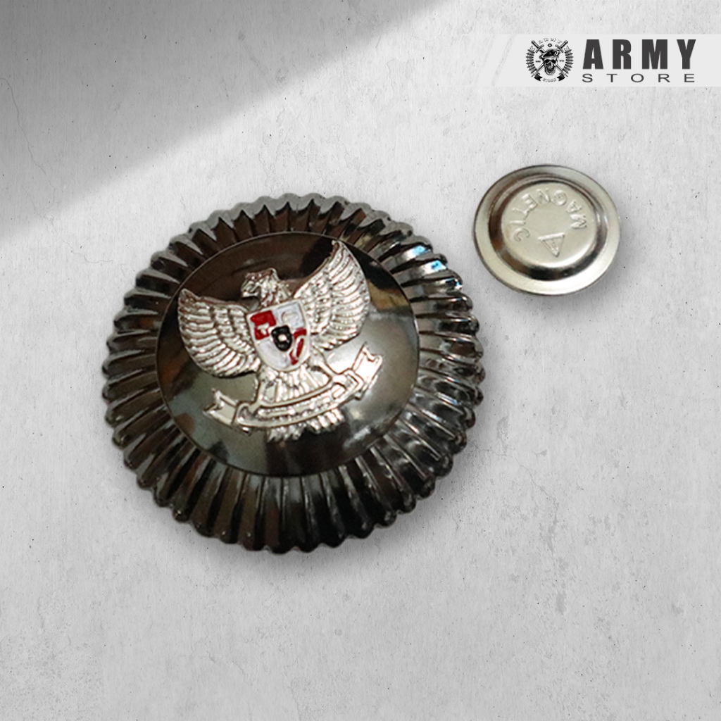 TANDA JABATAN KADES / LURAH TERBARU UKURAN 6,5CM - EMBLEM JENGKOL KADES LURAH CAMAT MAGNET FULL HITA