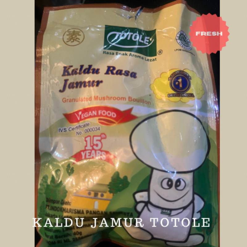 

Kaldu Jamur Totole Mushroom bumbu penyedap Fresh KIRIM INSTAN BANDUNG