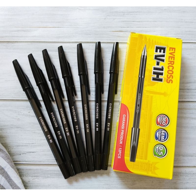 

(12PC) BULPOIN EVERCOSS EV-1H 0.5 HITAM