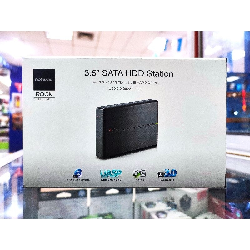 Hard Disk HDD External Casing ROCK 3,5" Hardisk CPU / Hard disk PC Sata USB 3.0 ( SALE )