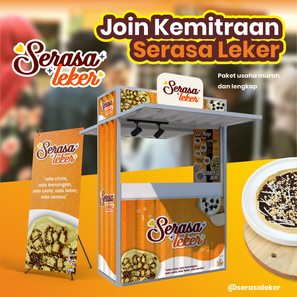 

Paket Usaha Franchise SERASA LEKER Murah Bonus Jutaan