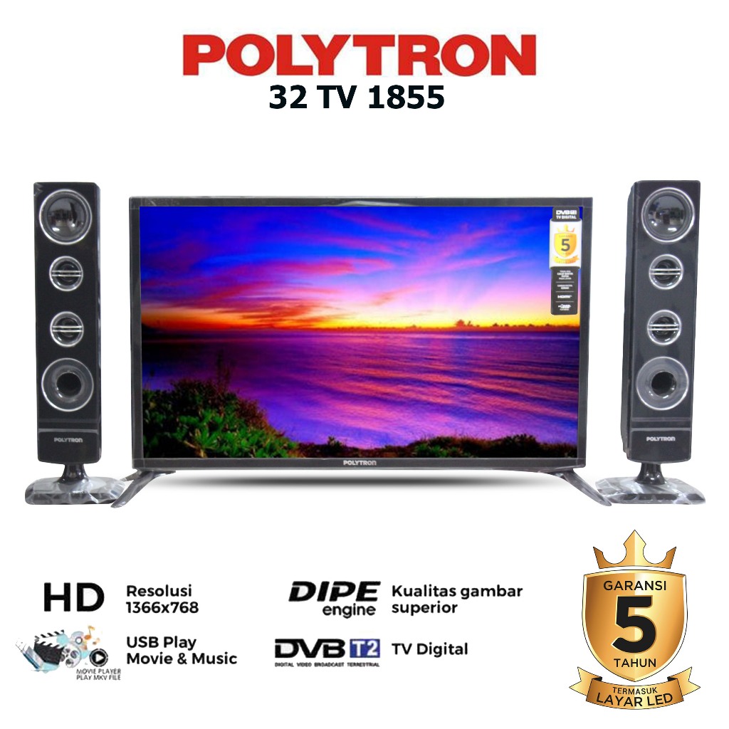 POLYTRON PLD32TV1855/ PLD32TV1755 Speaker Tower Digital TV