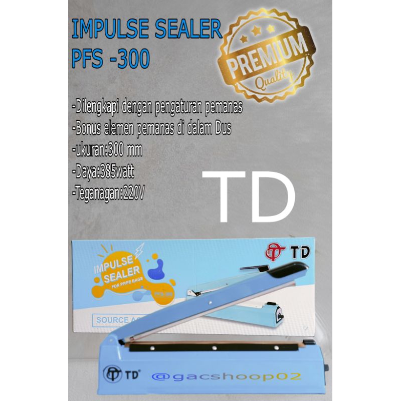 IMPULSE SEALER PFS -333/MESIN PRES PLASTIK TD , termurah