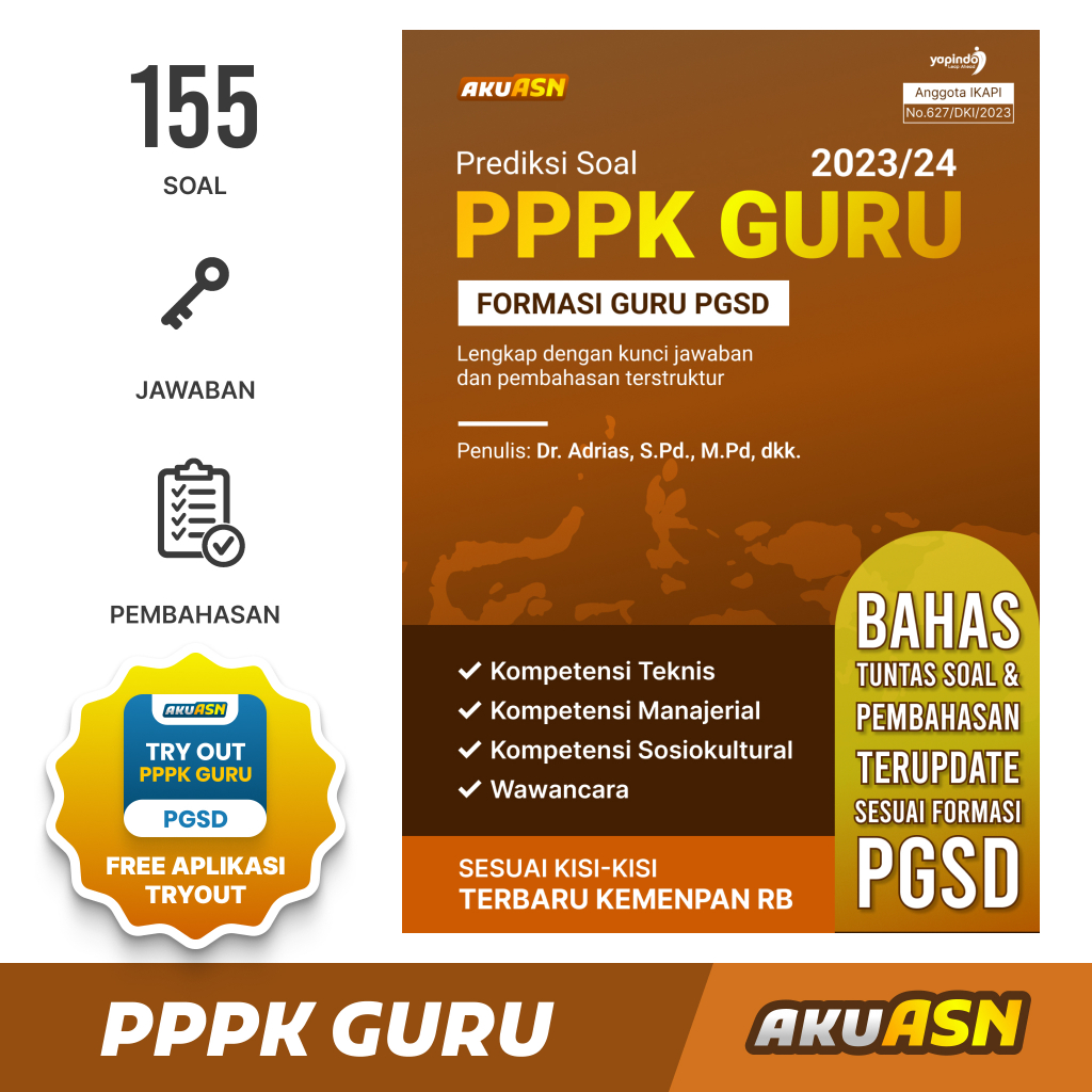 Buku Prediksi Soal PPPK 2023/2024  Tenaga Pendidik Guru SD Panduan Lolos TES PPPK