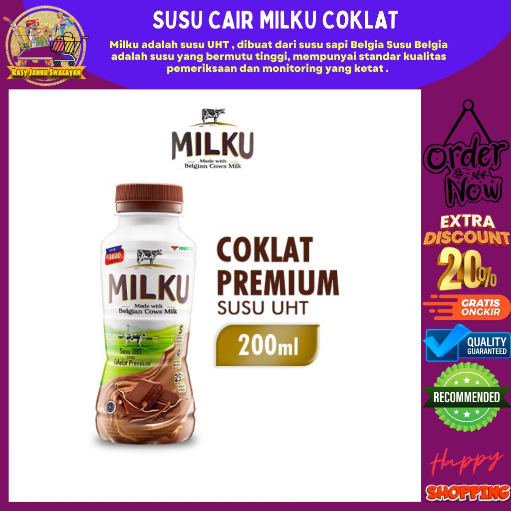 

MILKU UHT COKLAT PREMIUM 200 ML