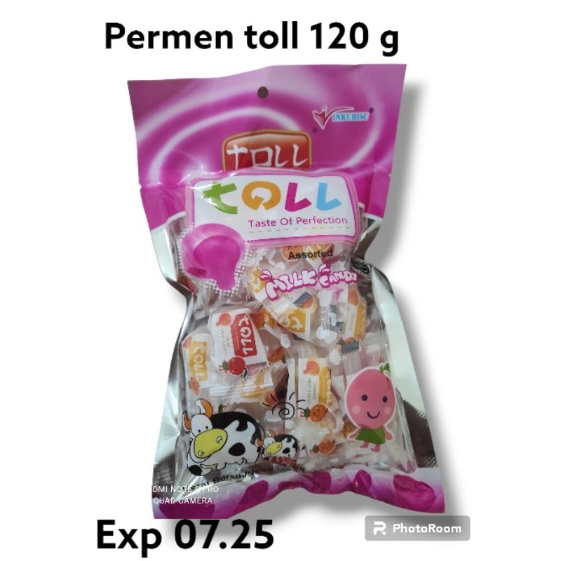 

permen susu toll/milk candy merek toll 1 bungkus isi120 gram