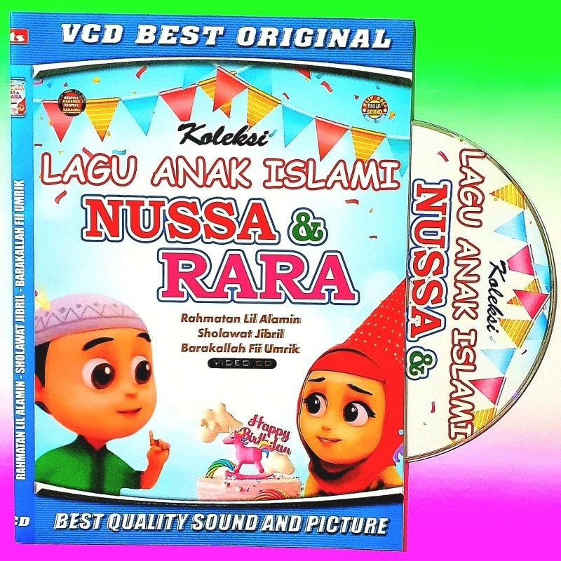 KASET VCD LAGU RELIGI ANAK ANAK SOUNTRACK NUSSA RARA-KASET DVD LAGU ANAK ISLAMI-DVD LAGU ANAK ISLAMI