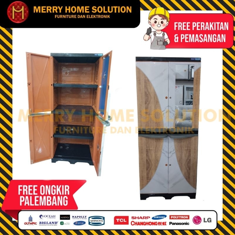 lemari pakaian 2 pintu lemari pakaian plastik lemari bestplast 2 pintu