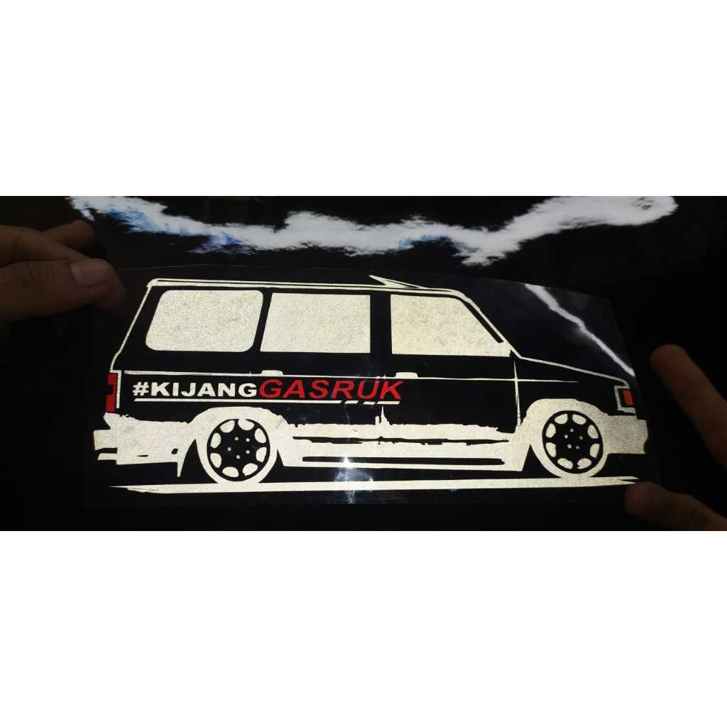 Stiker cutting kata kata mobil ceper  super kijang sticker memantulkan cahaya