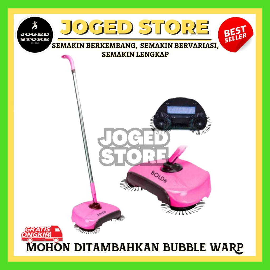 BOLDE SUPER BROOM X-TRA ALAT PEL & ALAT PEMBERSIH LANTAI OTOMATIS | SAPU LANTAI | SAPU