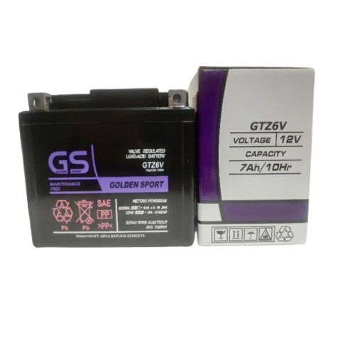 AKI KERING MOTOR SATRIA FU/VARIO 125/150  GS  GOLDEN MF GTZ6V 7AH