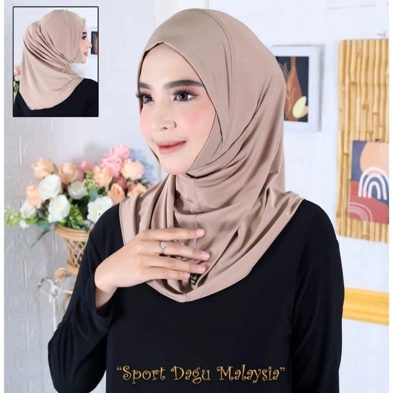 Hijab dagu malaysia / jilbab sport dagu malaysia / bergo sport dagu malaysia