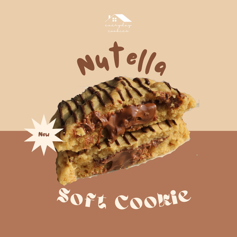 

Giant Soft Baked Cookie - NUTELLA HAZELNUT COOKIE