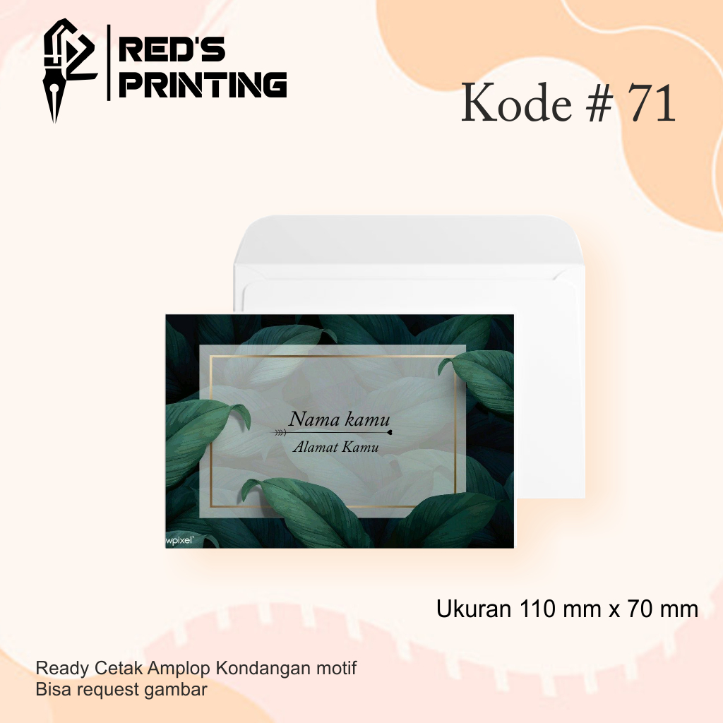 

Amplop Kondangan Aesthetic Kode # 71-75 Bisa Custom gambar sendiri