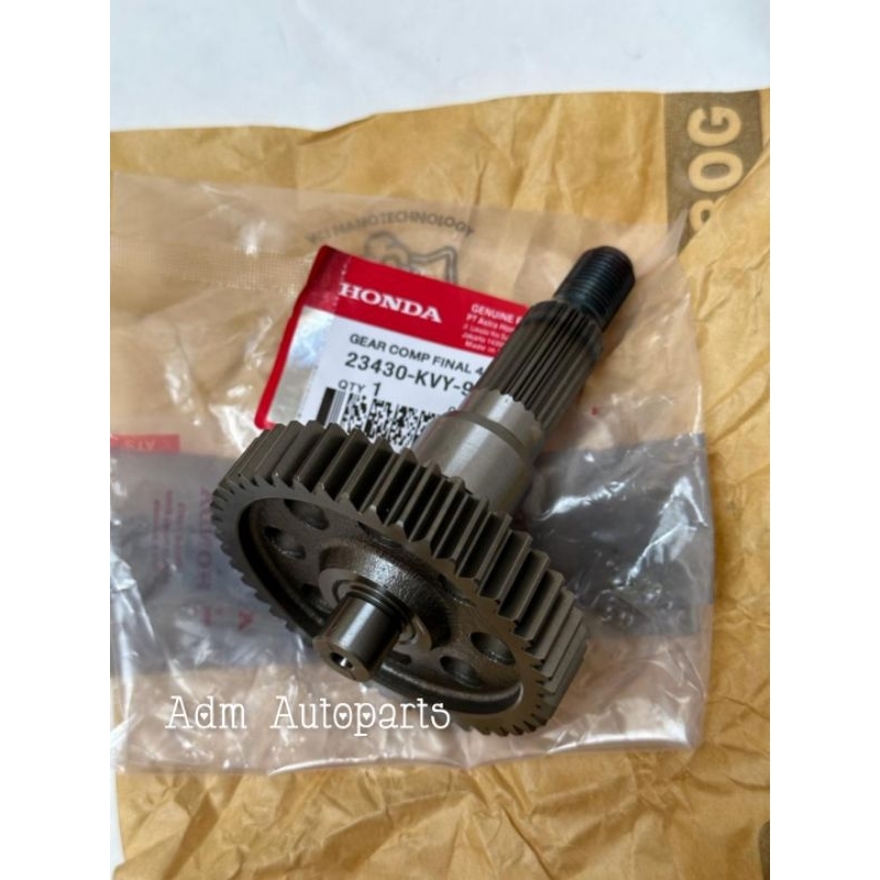 As roda belakang KZL Gear Comp Final Beat fi-Scoopy fi-Spacy fi-Beat karbu-Vario 110 karbu- Ori