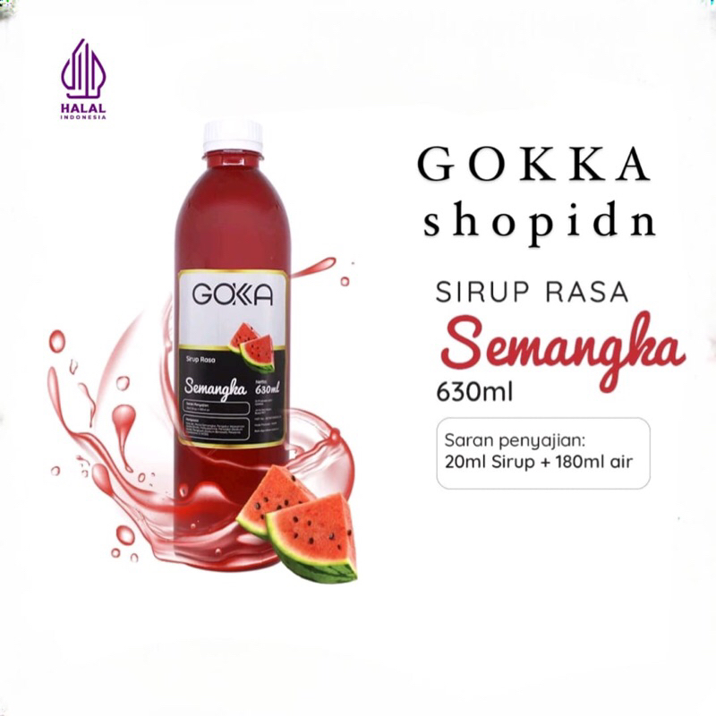 

Sirup Gokka Semangka 630ML - Gokka Syrup Watermelon 630ML [GOKKA SYRUP 630ML]