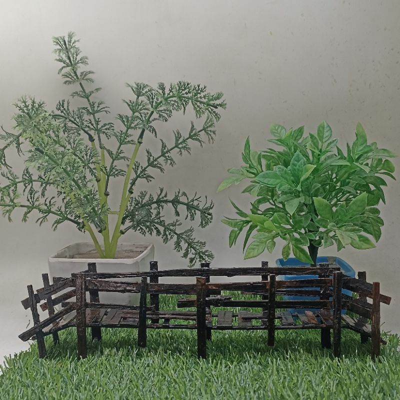 miniatur jembatan rapuh Aquascape paludarium dari PVC