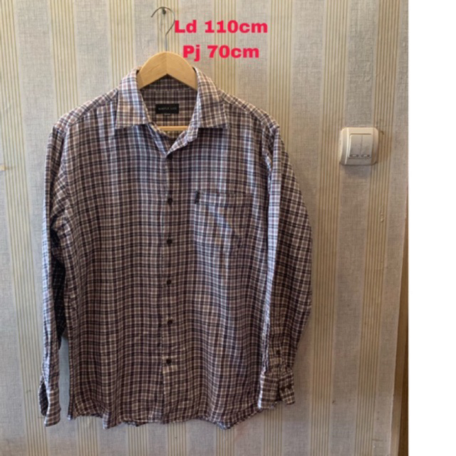 Kemeja flanel pria Pl like new Simple Life